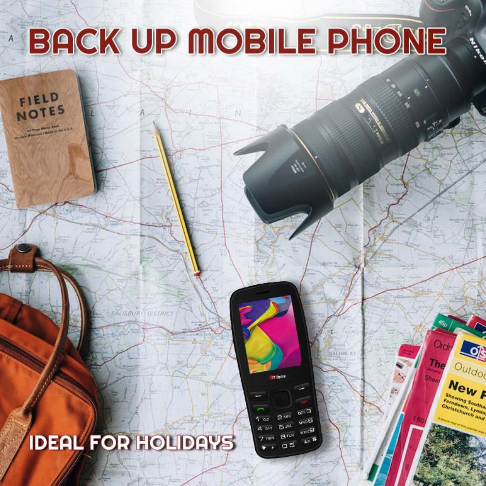 TT175 Dual SIM Mobile Phone & Cable - Image 3