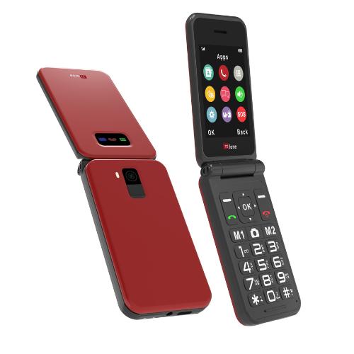 TT760 Flip Big Button Mobile & USB Cable