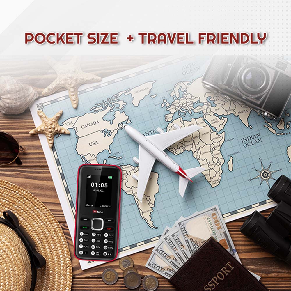 Red TT150 Dual SIM Mobile Phone - Image 3