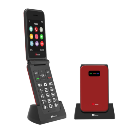 TT760 Flip Big Button Mobile & Dock Charger